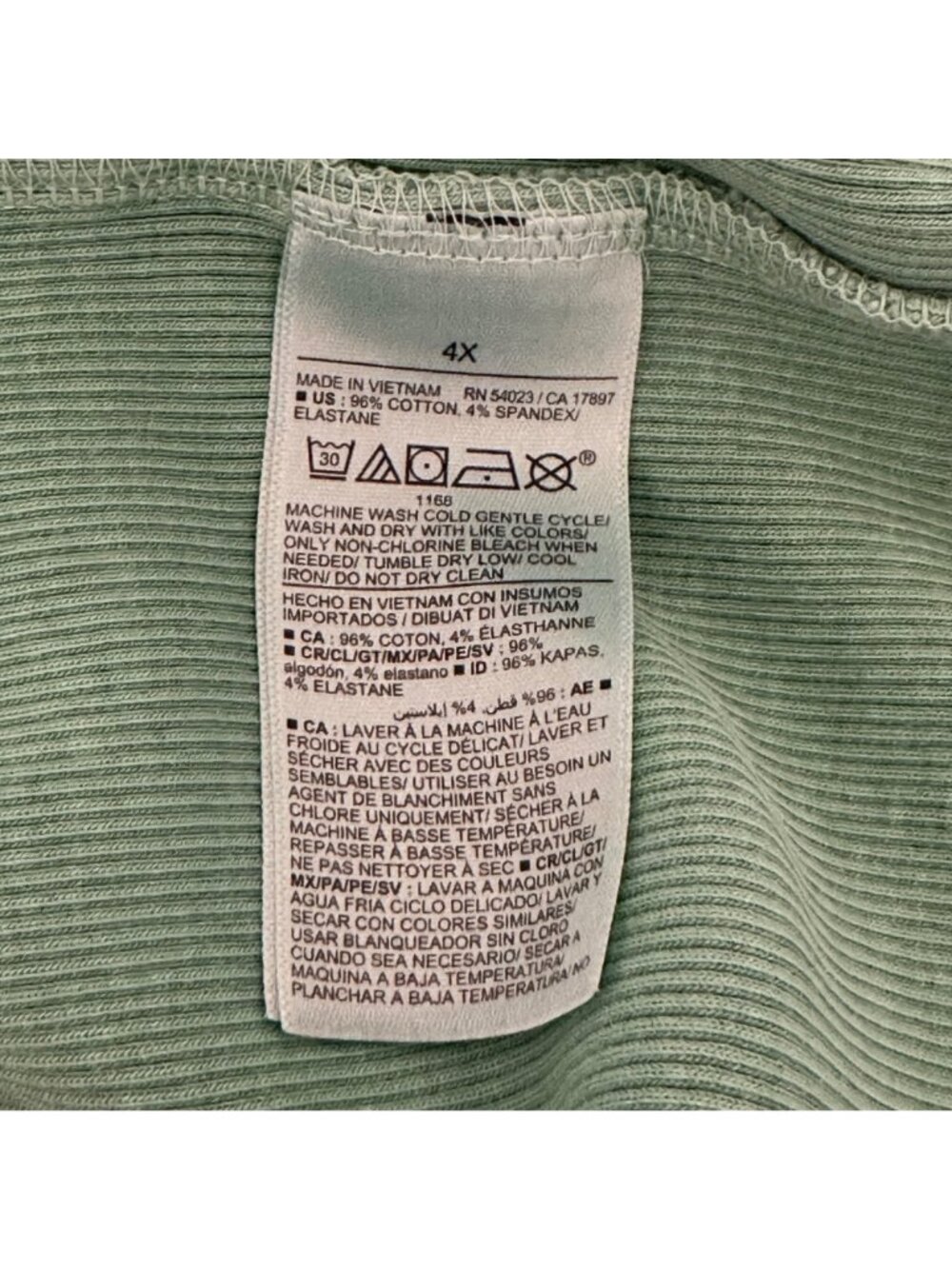 Old Navy Womens Green Sleeveless Ribbed Tank Dress 4X Cotton Blend Beach Vacatio - Picture 6 of 12